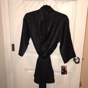 Black Silk Robe